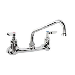 T & S BRASS B-0230 SINK FAUCET BACK MT W/18" SPOUT