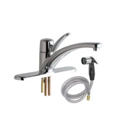 CHICAGO FAUCET CF2301-8 SINGLE CONTROL FAUCET W/SPRAY