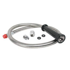 CHICAGO FAUCET 87-45ABNF 44" STAINLESS HOSE WITH ADAPTERS