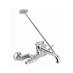 CHICAGO FAUCET 445-897SRCXKCP SERVICE SINK FAUCET WITH INTEGRAL STOPS