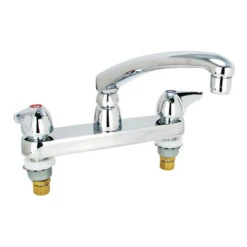 CHICAGO FAUCET 1100-ABCP 8" KITCHEN FAUCET WITH CAST SPOUT