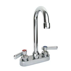 CHICAGO FAUCET 895-ABCP 4" LAV FAUCET WITH GOOSENECK SPOUT