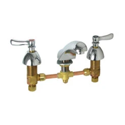 CHICAGO FAUCET 404-ABCP 8" COMMERCIAL LAV FAUCET WITH 5" SPOUT