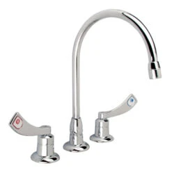 MOEN 8" WIDESPREAD FAUCET W/ 4" WING HANDLES
