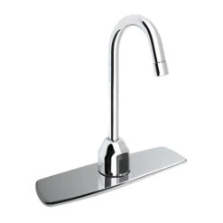 SLOAN EBF-750-8-BAT-TEE-CP-2.2GPM-LAM-IR-BT-FCT OPTIMA PLUS 2.2 GPM GOOSENECK FAUCET