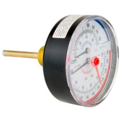 LEGEND VALVE T-825 1/2” MNPT REAR MOUNT EXTENDED PROBE TEMP & PRESSURE GAUGE (60-280°F)