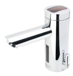 SLOAN EAF-275-ISM OPTIMA SOLIS 0.5 GPM LAV FAUCET WITH TEMPERATURE MIXER AND BACKUP BATTERY