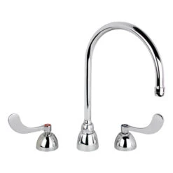 CHICAGO FAUCET 786-GN8AE3ABCP 8” CONCEALED FAUCET W/ GOOSENECK SPOUT