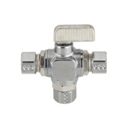 DAHL 211-41-31-31 TEE STOP (BALL TYPE) REPAIR VALVE - 3/8 OD” X 3/8” OD X 3/8” OD COMP (PIGGY BACK)