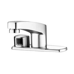 SLOAN ETF660-4-PLG-TEE-CP-0.5GPM-MLM-IR-BT-FCT OPTIMA ON-Q 0.5 GPM FAUCET WITH PLUG-IN TRANSFORMER