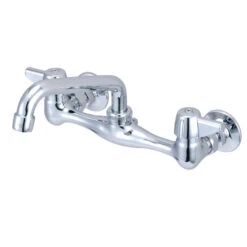 CENTRAL BRASS 54136 8" WALL MT KITCHEN FAUCET W/6" SPOUT