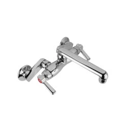 CHICAGO FAUCET 445-ABCP SINK FAUCET W/ ADJUSTABLE CENTERS