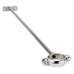 WHITE RACKER M45IF22 CHROME PLATED ADJUSTABLE PIPE STANDOFF - 1" PIPE X 22"