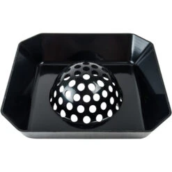TUNDRA 11473 DOMED 8-1/2” SQUARE PLASTIC FLOOR DRAIN STRAINER BASKET
