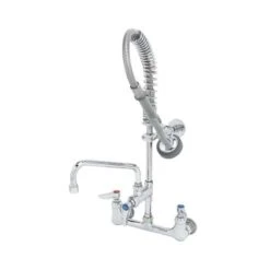 T & S BRASS MPZ-8WLN-06 8” WALL MT MINI PRE-RINSE UNIT W/ 6” SPOUT