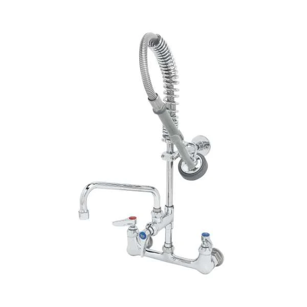 T & S BRASS MPZ-8WLN-06 8” WALL MT MINI PRE-RINSE UNIT W/ 6” SPOUT