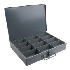 DURHAM DS12C 12 COMP STEEL STORAGE CASE