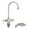 T & S BRASS B0300-VR SINGLE HOLE, TWO HANDLE PANTRY FAUCET W/ GOOSENECK SPOUT-VANDAL RESISTANT
