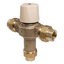 WATTS REGULATOR 0559116 / 0206003 LF 1/2” THERMOSTATIC MIXING VALVE W/ UNION THREAD ENDS