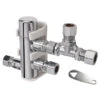 SHARKBITE 25687 CHROME 3/8” COMP THERMOSTATIC MIXING VALVE W/ TEE