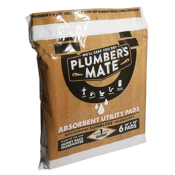 RECTORSEAL 97260 PLUMBERS MATE ABSORBENT UTILITY PADS BAG OF 6 - Image 3