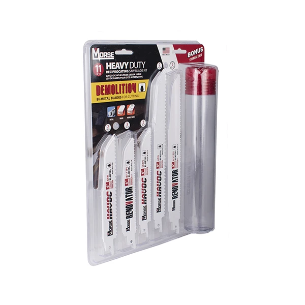 M. K. MORSE 397971 DEMOLITION RECIPROCATING SAW BLADE KIT (11 PC)