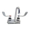 ANTIMICROBIAL 4" FAUCET W/GOOSENECK SPOUT