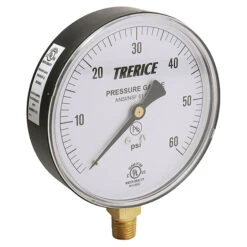 TRERICE 99301622 4.0" GAUGE 0-60 PSI 1/4" BOTTOM MT