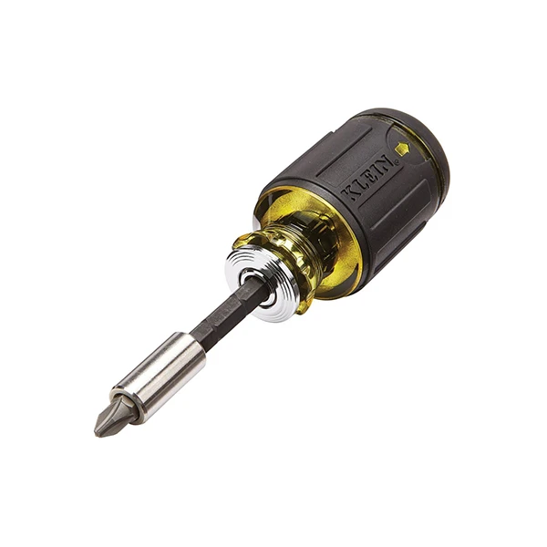 KLEIN TOOLS 32308 8-IN-1 MULTI BIT ADJUSTABLE STUBBY SCREWDRIVER - Image 2
