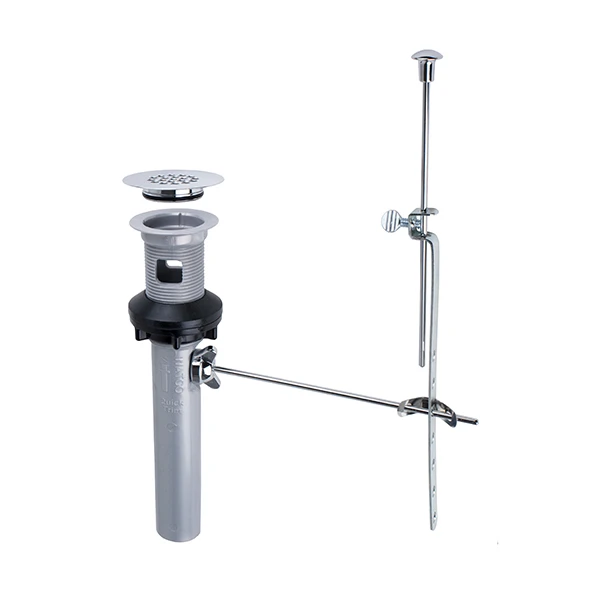 WATCO 715-P-CP CHROME PLATED PLASTIC RESIDENTIAL LAV STRAINER WITH INTERNAL STOPPER & REMOVABLE GRID