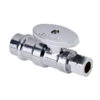 EVERFLOW SUPPLIES P-82212PR-NL 1/2" PRESS X 3/8 COMP 1/4 TURN STRAIGHT STOP VALVE