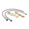 T & S BRASS B-0230-KIT INLET KIT 1/2” NPT CLOSE NIPPLES & ELBOWS W / 24” FLEX SUPPLY HOSES
