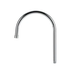 T & S BRASS 129X RIGID GOOSENECK SPOUT W/ 3/8” MPT THREADED BASE