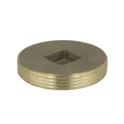 JUMBO 1853 BRASS PLUG - IPS COUNTERSUNK 2"