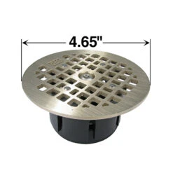 LOCKING DRAIN GRATE ROUND NICKEL BRONZE - REPLACES JOSAM