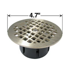 LOCKING DRAIN GRATE ROUND NICKEL BRONZE - REPLACES SMITH