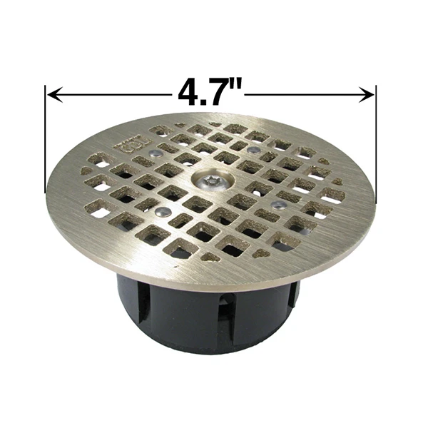 LOCKING DRAIN GRATE ROUND NICKEL BRONZE - REPLACES SMITH